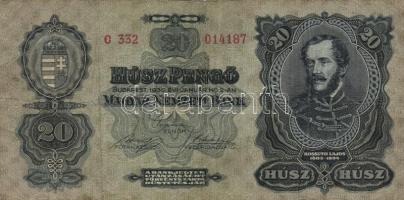 5db-ból álló vegyes bankjegy tétel: 1930. 20P + USA 1974. 1$ + 1976. 2$ + Franciaország 1793. 15s &q...