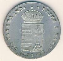 1865. "1865-ös Országgyűlés megnyitása" ezüstözött Br emlékérem T:2