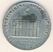 1865. "1865-ös Országgyűlés megnyitása" ezüstözött Br emlékérem T:2