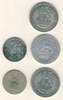 Nagy Britannia 1919-1934. 6p Ag (2x) + 1Sh Ag "V.Györy" (3x) T:2-,3 Great Britain 1919-1934. 6 pence Ag (2x) + 1 Shilling Ag (3x) "George V" C:VF,F
