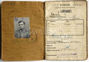 1944 Németország III. Birodalom: Haditengerész katonakönyve / Germany Nazi Navy soldier-book