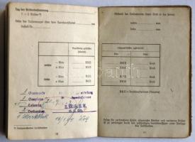 1944 Németország III. Birodalom: Haditengerész katonakönyve / Germany Nazi Navy soldier-book