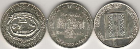 1982. "Pável-Jókai-Berzsenyi" 3db ezüst 119,10gr T:BU