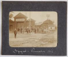 1916 Aknaszlatinai Ferencbányáról készült fotó paszpartuban 13x15cm