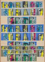 96db klf magyar gyufacímke - Várak és Metró sorozat 3 színben