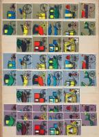 96db klf magyar gyufacímke - Kocsik és Uralkodók pénzei - 3 színben