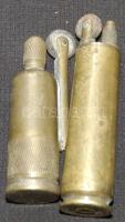 2db lőszerhüvelyből készített réz öngyújtó
