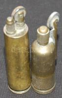 2db lőszerhüvelyből készített réz öngyújtó