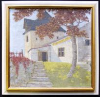 Fritz Koziol (1874-1934): Kert, olaj-farost, jelzett, keretben 36c36cm