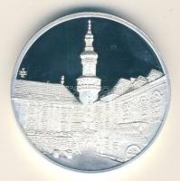 2010. "HUNFILA 2010 Sopron / Nemzetközi Bélyegkiállítás" ezüstözött fém emlékérem dísztokb...