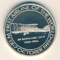 ~1999. "KLM/De Havilland" Ag(999) emlékérem (31,23g) T:PP (kis patina)
~1999. 2KLM/De Havi...
