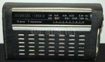 Működőképes Sokol 403 típusú rádió