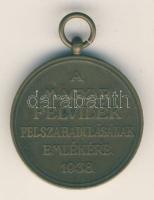 1938. "Felvidék felszabadítása - II. Rákóczi Ferenc" Br emlékérem T:2 / Hungary 1938. "Liberation of Upper Hungary / Francis II Rákóczi" bronse medal C:XF