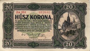 1920. 10K (2x) + 20K (3x) + 50K "Orell Füssli Zürich" T:II,II-,III