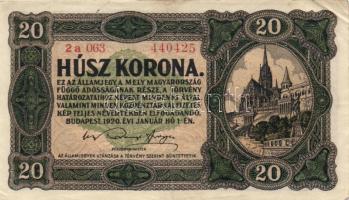 1920. 10K (2x) + 20K (3x) + 50K "Orell Füssli Zürich" T:II,II-,III