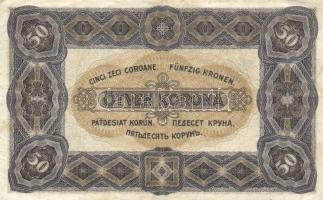 1920. 50K "Orell Füssli Zürich" (3x) egymást követő sorozatszámmal T:II,II-