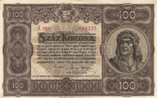 1920. 100K "Orell Füssli Zürich" T:II+(hajtatlan,csak a sarkok kopottak)
