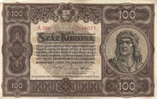 1920. 100K "Orell Füssli Zürich" (2x) T:II,II-