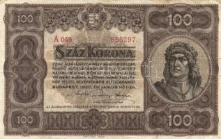 1920. 100K "Orell Füssli Zürich" (2x) T:II,II-