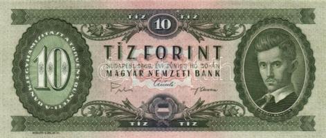 1969. 10Ft (2x) egymás utáni sorszámmal! T:I