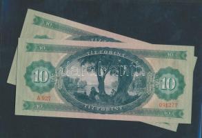 1969. 10Ft (2x) egymás utáni sorszámmal! T:I