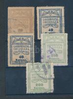 Orosháza lakáshivatal 5 db illetékbélyeg