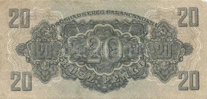 1944. 20P "A Vöröshadsereg Parancsnoksága" (4x) eltérő méretűek T:II,II-,III