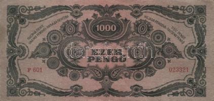 1945. 1000P (5x) bélyeggel T:II