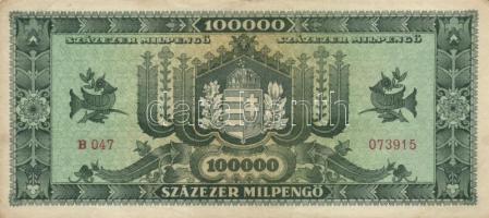 1946. 100.000MP (20x) különböző színváltozatok T:II,II-