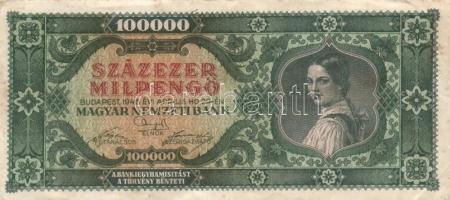 1946. 100.000MP (20x) különböző színváltozatok T:II,II-