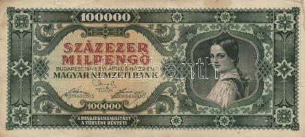 1946. 100.000MP (20x) különböző színváltozatok T:II,II-