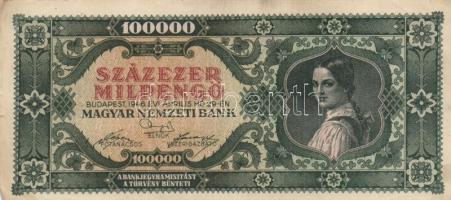 1946. 100.000MP (20x) különböző színváltozatok T:II,II-