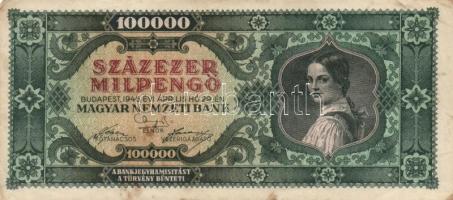 1946. 100.000MP (20x) különböző színváltozatok T:II,II-