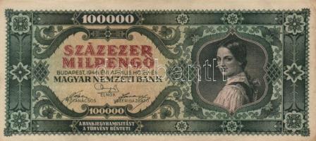 1946. 100.000MP (20x) különböző színváltozatok T:II,II-