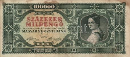 1946. 100.000MP (20x) különböző színváltozatok T:II,II-