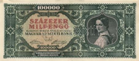 1946. 100.000MP (20x) különböző színváltozatok T:II,II-