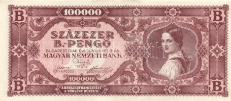 1946. 100.000BP (10x) különböző színváltozatok T:II,II-