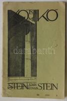 1937 Kő és Műkő hivatalos közlönye, benne a Kossuth Lajos téren álló Rákóczi szobor