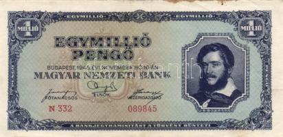 1945. 1.000.000P (10x) T:II,II-