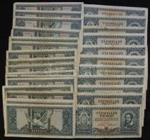 1945. 10.000.000P (30x) eltérő színváltozatok is T:III,III-
