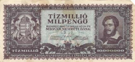 1946. 10.000.000MP (10x) különböző színváltozatok is T:II,II-,III