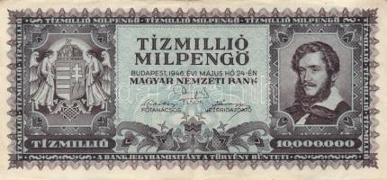 1946. 10.000.000MP (10x) különböző színváltozatok is T:II,II-,III