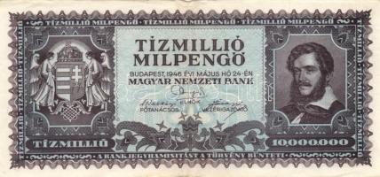1946. 10.000.000MP (10x) különböző színváltozatok is T:II,II-,III