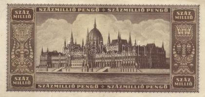 1946. 100.000.000P (6x) különböző színváltozatok, köztük egyik 002-es sorozatszámmal T:II