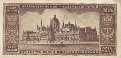 1946. 100.000.000P (6x) különböző színváltozatok, köztük egyik 002-es sorozatszámmal T:II