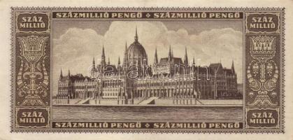 1946. 100.000.000P (6x) különböző színváltozatok, köztük egyik 002-es sorozatszámmal T:II