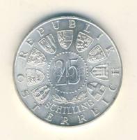 Ausztria 1956. 25Sch Ag "Mozart" T:2 Austria 1956. 25 Schilling Ag "Mozart" C:XF
