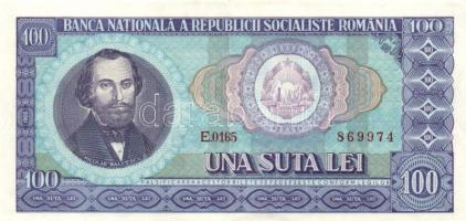 Románia 1966. 100L (2x) egymás utáni sorszámmal T:II Romania 1966. 100 Lei (2x) sequential serial number C:XF