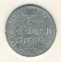 Német Államok / Brandenburg - Ansbach 1763S. 20Kr Ag T:3- katalógus nem említi! German States / Brandenburg - Ansbach 1763S. 20 Kreuzer Ag "Alexander" T:VG