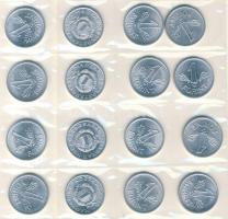 1982-86. 20Ft (12x) + 1983-86. 10Ft (12x) + 1989. 1Ft (16x) mindhárom házilag laminált csomagolásban...